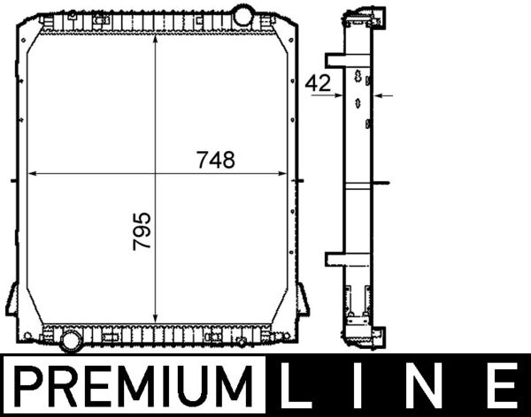 MAHLE Vízhűtő CR1913000P_MAHLE