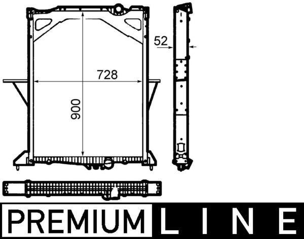 MAHLE Vízhűtő CR1915000P_MAHLE