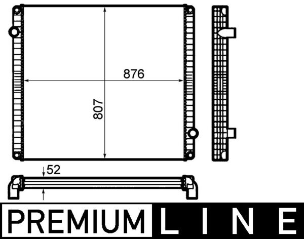 MAHLE Vízhűtő CR1916000P_MAHLE