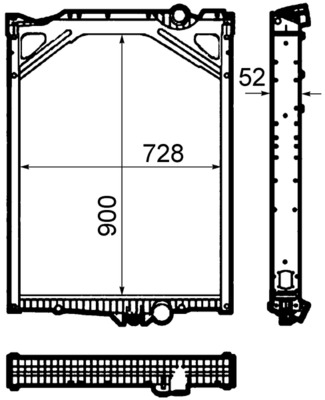 MAHLE Vízhűtő CR1917000P_MAHLE