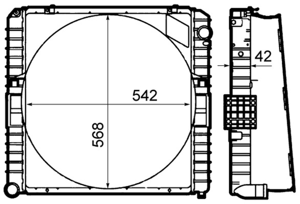 MAHLE Vízhűtő CR1918000P_MAHLE