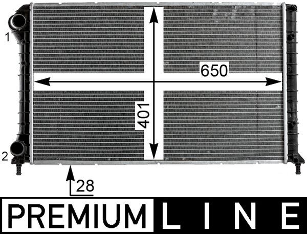 MAHLE Vízhűtő CR1990000P_MAHLE