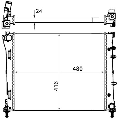 MAHLE Vízhűtő CR2000000S_MAHLE