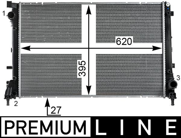 MAHLE Vízhűtő CR2002000P_MAHLE