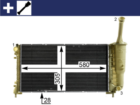 MAHLE Vízhűtő CR2010000S_MAHLE