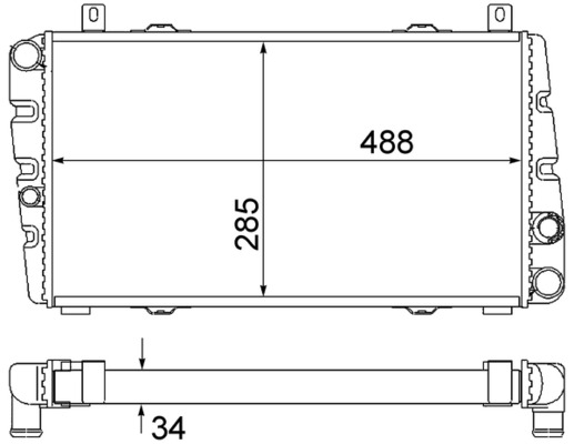 MAHLE Vízhűtő CR2034000S_MAHLE