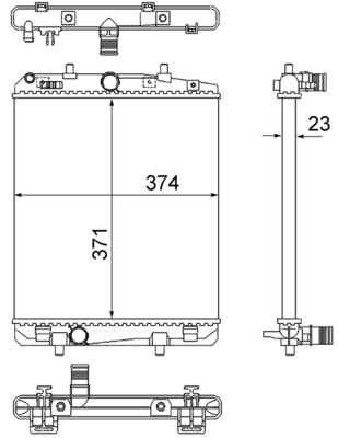 MAHLE Vízhűtő CR2035000S_MAHLE