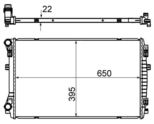 MAHLE Vízhűtő CR2054000S_MAHLE