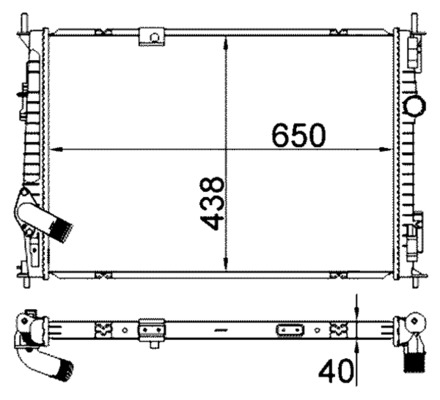 MAHLE Vízhűtő CR2058000S_MAHLE