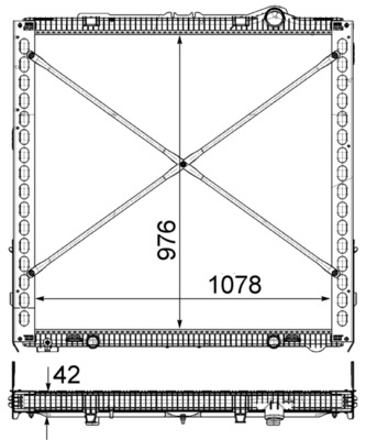 MAHLE Vízhűtő CR2086000P_MAHLE