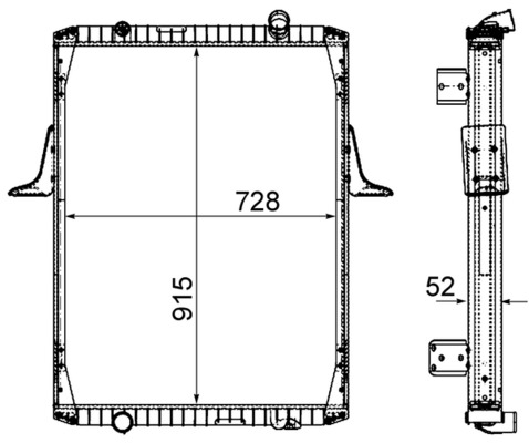 MAHLE Vízhűtő CR2090000P_MAHLE