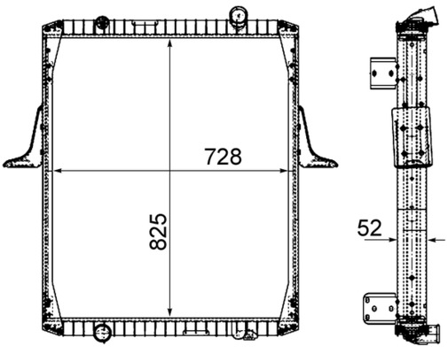 MAHLE Vízhűtő CR2091000P_MAHLE