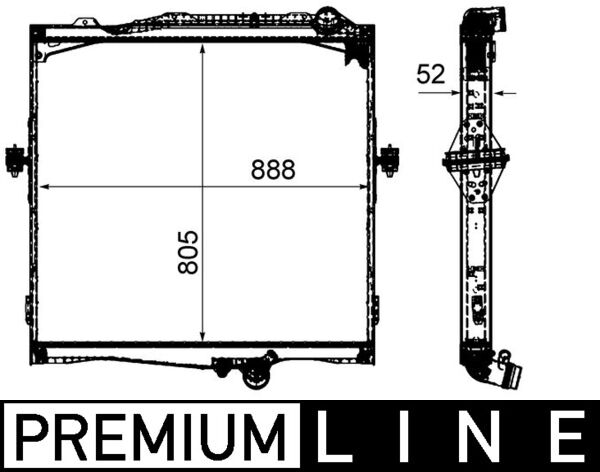 MAHLE Vízhűtő CR2092000P_MAHLE