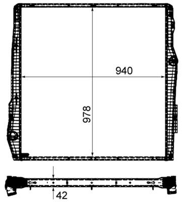 MAHLE Vízhűtő CR2093000P_MAHLE