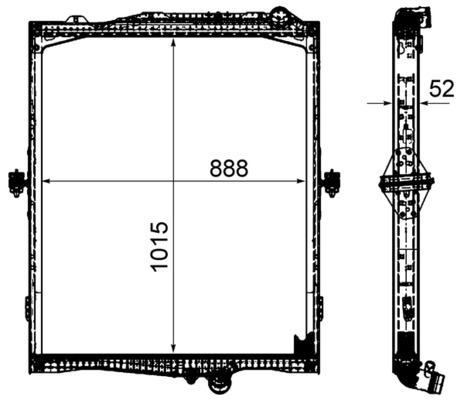 MAHLE Vízhűtő CR2095000P_MAHLE