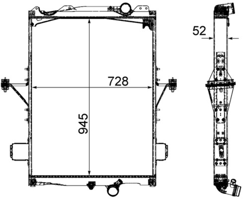 MAHLE Vízhűtő CR2096000P_MAHLE