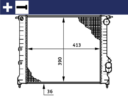 MAHLE Vízhűtő CR209000S_MAHLE