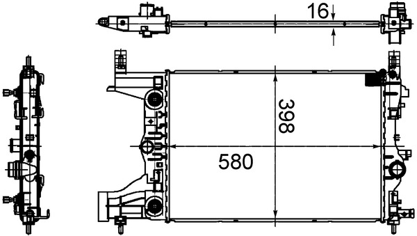 MAHLE Vízhűtő CR2122000S_MAHLE