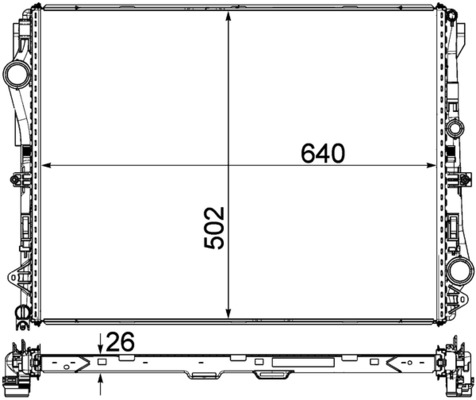 MAHLE Vízhűtő CR2172000P_MAHLE