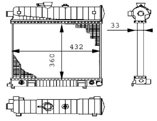 MAHLE Vízhűtő CR2207000S_MAHLE