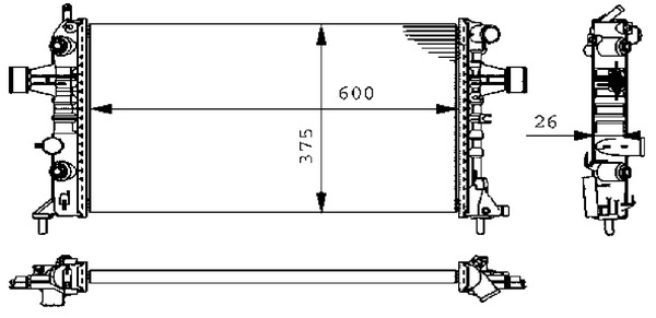 MAHLE Vízhűtő CR228000S_MAHLE