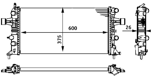 MAHLE Vízhűtő CR237000S_MAHLE