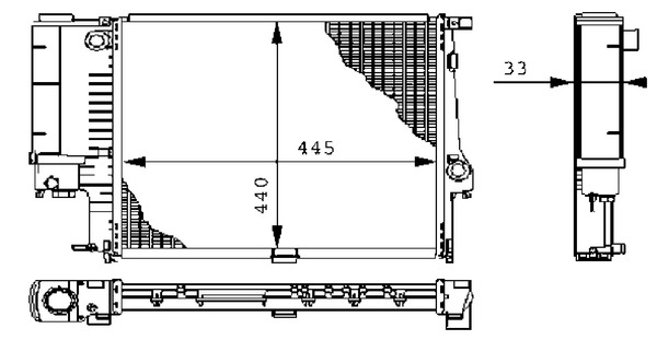 MAHLE Vízhűtő CR239000S_MAHLE