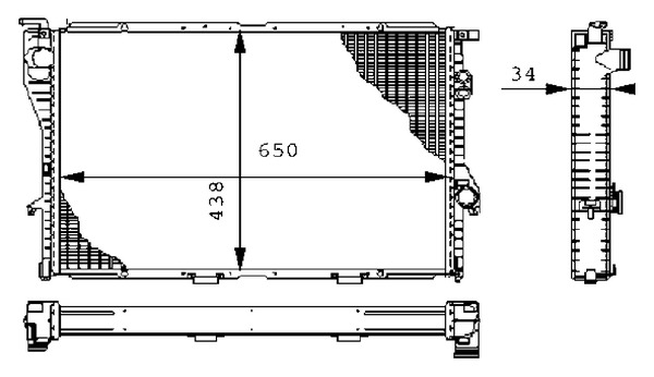 MAHLE Vízhűtő CR242000S_MAHLE