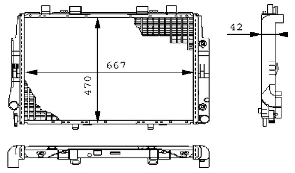 MAHLE Vízhűtő CR247000S_MAHLE