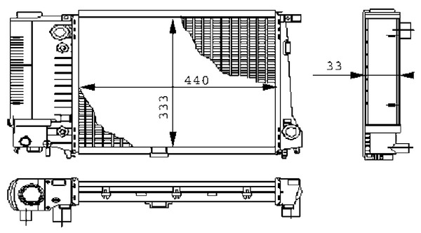 MAHLE Vízhűtő CR264000S_MAHLE