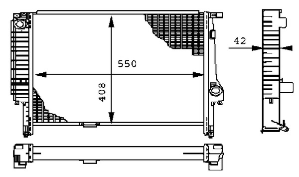 MAHLE Vízhűtő CR277000S_MAHLE