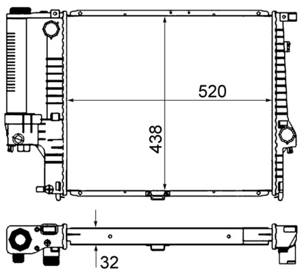 MAHLE Vízhűtő CR280000S_MAHLE