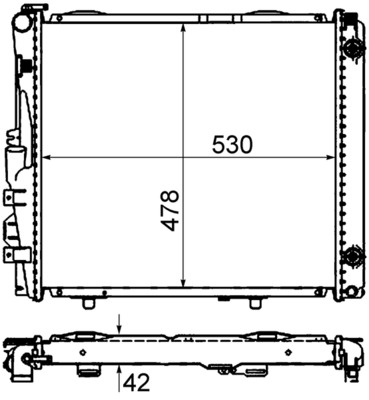 MAHLE Vízhűtő CR290000S_MAHLE