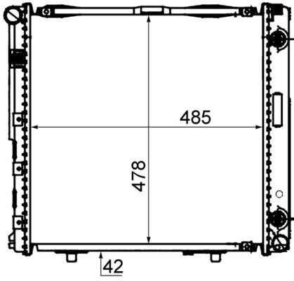 MAHLE Vízhűtő CR292000S_MAHLE