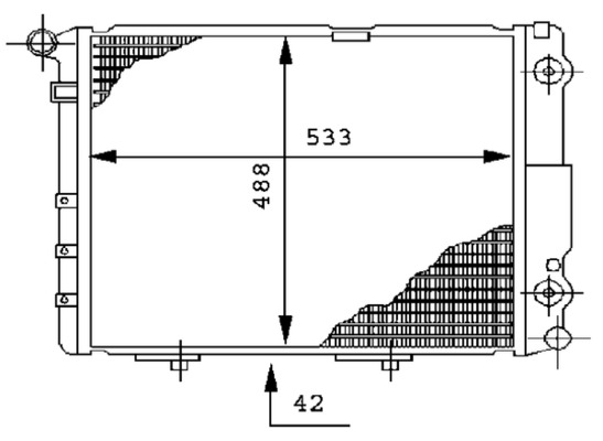 MAHLE Vízhűtő CR293000S_MAHLE