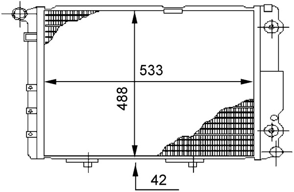 MAHLE Vízhűtő CR294000S_MAHLE