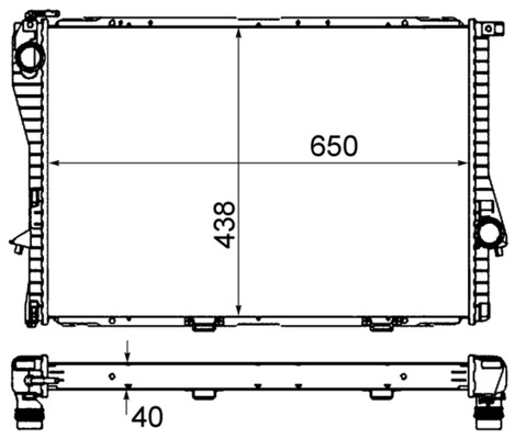 MAHLE Vízhűtő CR295000S_MAHLE