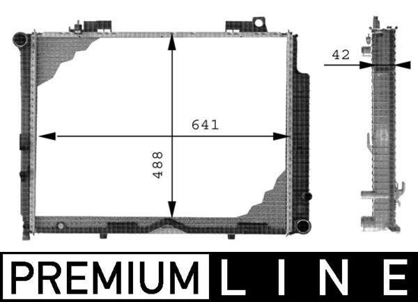 MAHLE Vízhűtő CR317000P_MAHLE