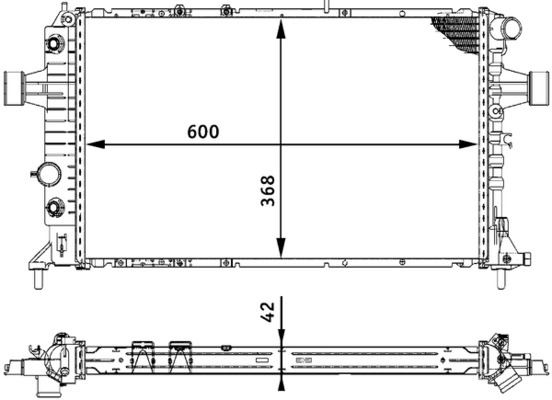 MAHLE Vízhűtő CR320000S_MAHLE