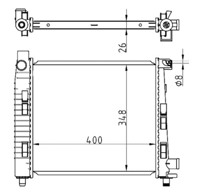 MAHLE Vízhűtő CR325000S_MAHLE