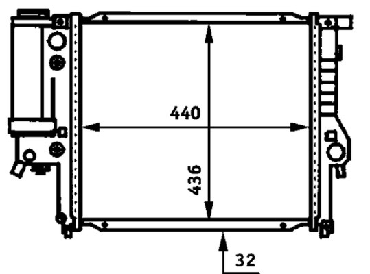 MAHLE Vízhűtő CR333000S_MAHLE