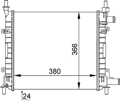 MAHLE Vízhűtő CR382000S_MAHLE