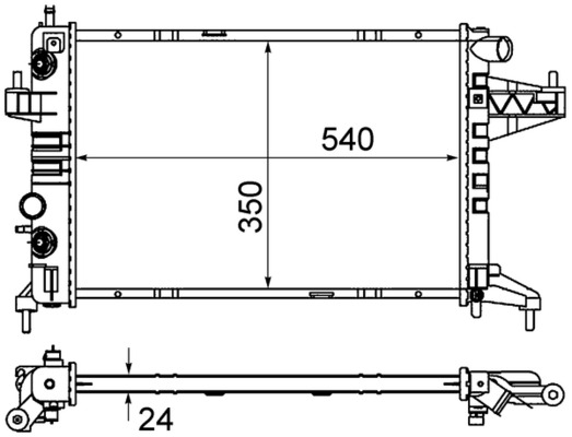 MAHLE Vízhűtő CR390000S_MAHLE