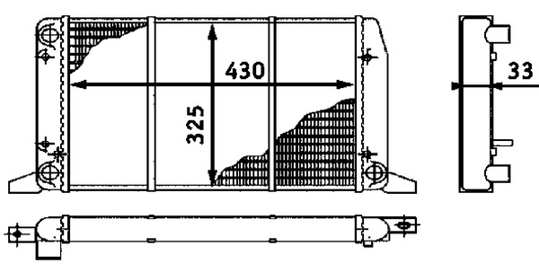 MAHLE Vízhűtő CR412000S_MAHLE