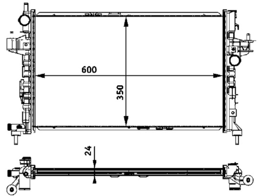 MAHLE Vízhűtő CR422000S_MAHLE