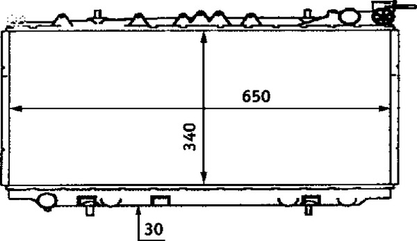 MAHLE Vízhűtő CR435000S_MAHLE