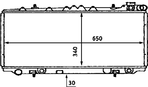 MAHLE Vízhűtő CR436000S_MAHLE