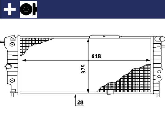 MAHLE Vízhűtő CR440000S_MAHLE