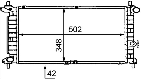 MAHLE Vízhűtő CR443000S_MAHLE