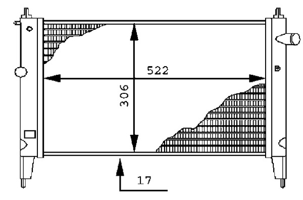 MAHLE Vízhűtő CR446000S_MAHLE